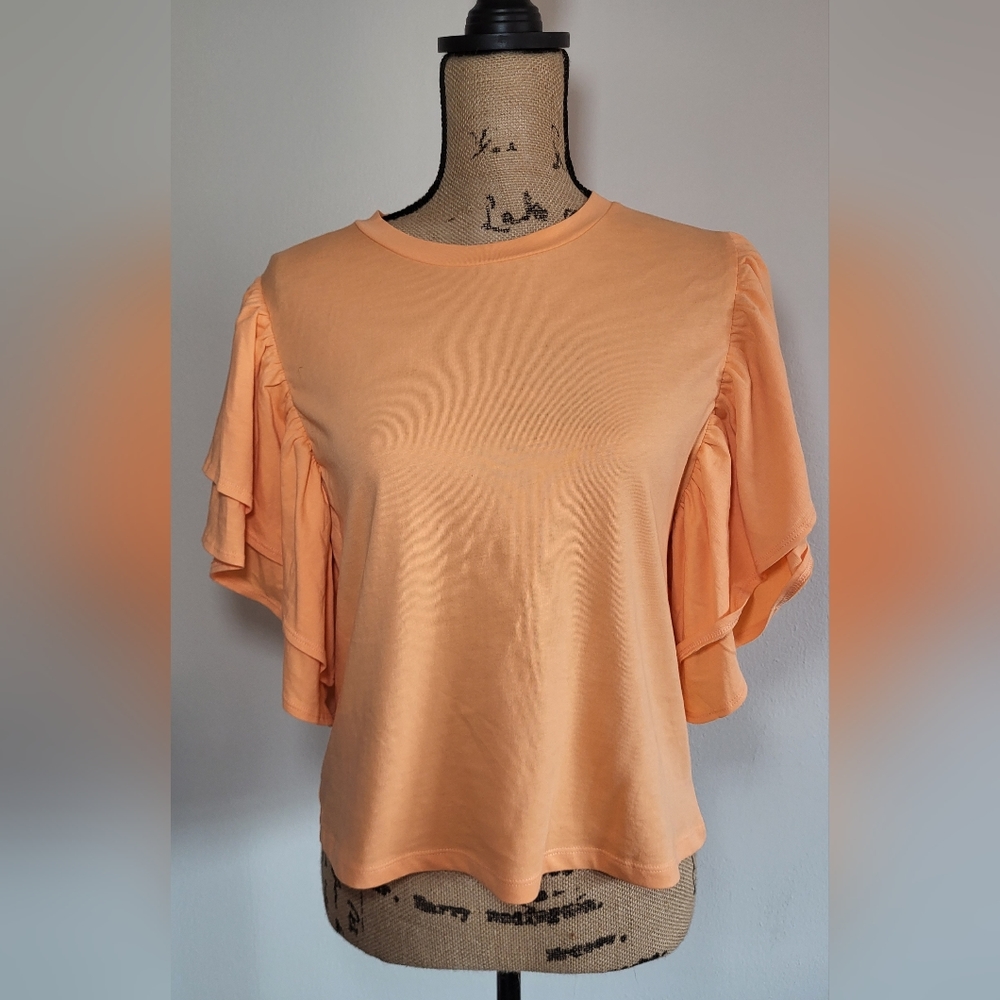 Zara bell sleeve shirt